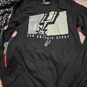 NBA San Antonio Spurs Black Long Sleeve Tee
